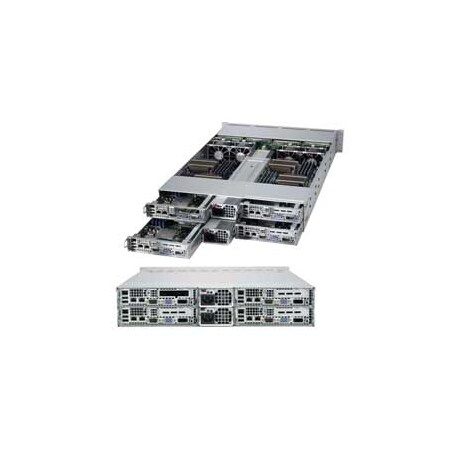 Supermicro 2U Twin, Cse-827H-R1620Bp + 4 X Mbd-H8Dgt-Hlibqf, Supports Up To 2 X AS-2022TG-HLIBQRF